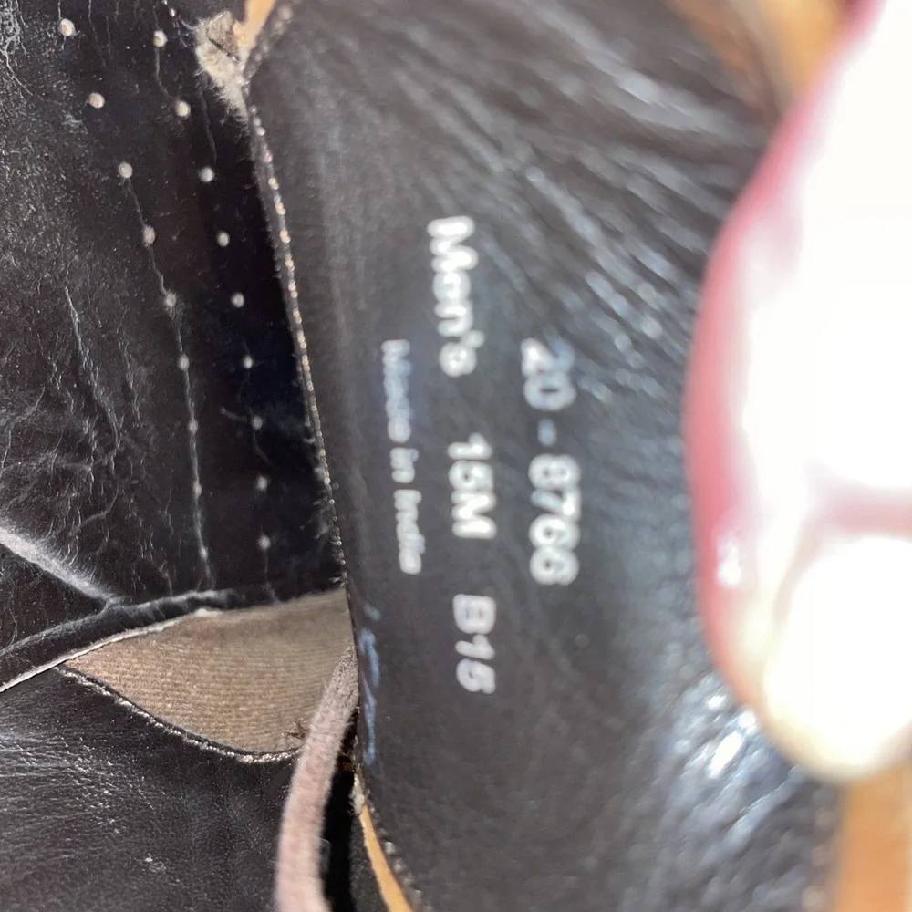 Johnston & Murphy Brown Lace Up Oxford Shoe Size 15M 20-8766‎ Larsey Apron Toe